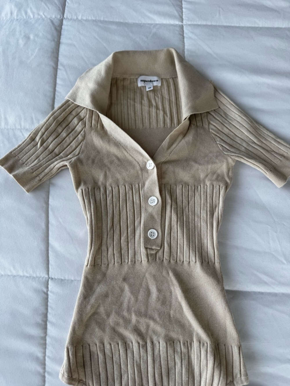 Superdown Ribbed Bodysuit - Picture 3 of 4